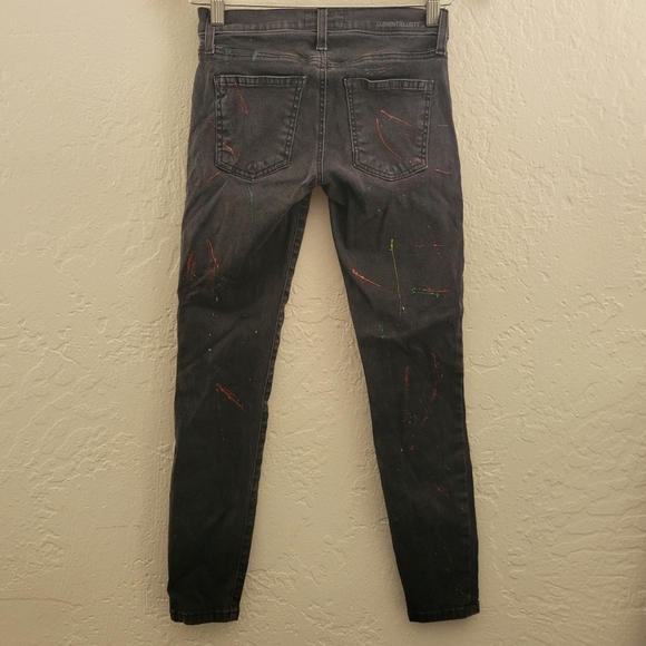 Current/Elliot The Stiletto Neone Splatter Jean Size 25 - Picture 2 of 9